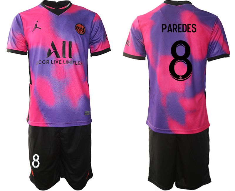 Men 2020-2021 Club Paris St German away purple #8 Soccer Jersey